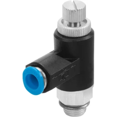Дроссель с обратным клапаном Festo GRLA-1/4-QS-6-RS-B