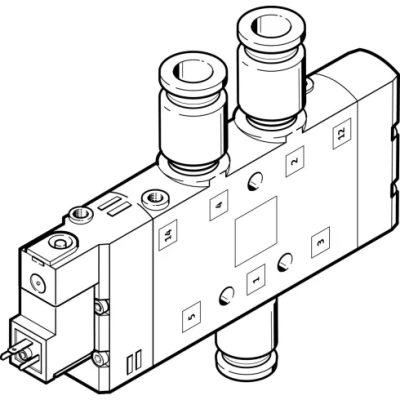 Распределитель с электромагнитным управлением Festo CPE24-M1H-5L-QS-10