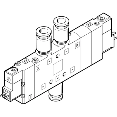 Распределитель с электромагнитным управлением Festo CPE24-M1H-5/3B-QS-10