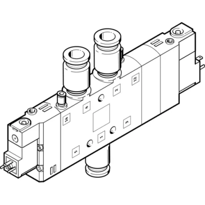 Распределитель с электромагнитным управлением Festo CPE24-M1H-5/3BS-QS-10