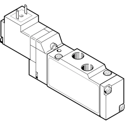 Распределитель с электромагнитным управлением Festo MEH-5/2-1/8-P-L-S-B