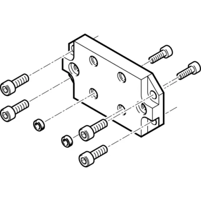 Адаптерная плита для стандартного параллельного захвата Festo HAPS-4