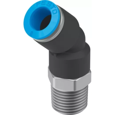 Штуцер цанговый угловой 45° переходной Festo QSW-1/4-6