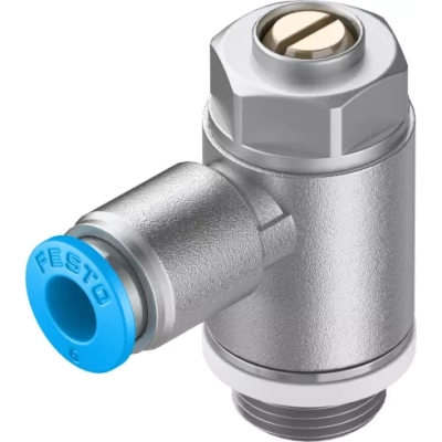 Дроссель с обратным клапаном Festo GRLA-1/4-QS-6-D