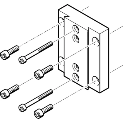 Монтажный набор для исполнительных механизмов Festo HMVA-DLA40