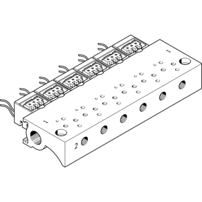 Плита для блочного монтажа Festo MHA1-P10-2-M3-PI