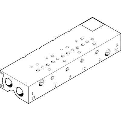 Плита для блочного монтажа Festo MHA1-PR6-3-M3-PI-PCB