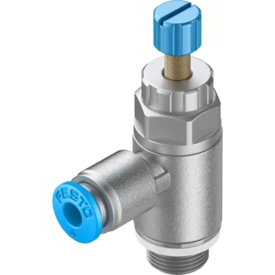 Дроссель с обратным клапаном Festo GRLA-1/8-QS-4-RS-D