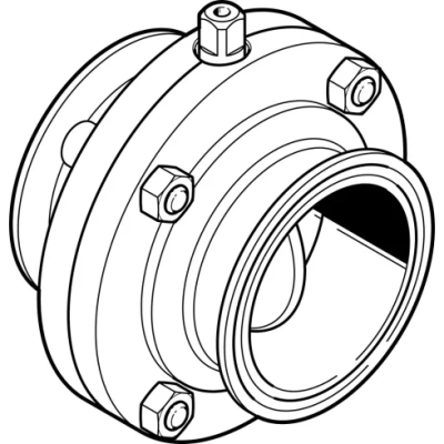 Поворотный затвор пищевой Festo VZFB-A-21/2&rdquo;-CC-V2V2V