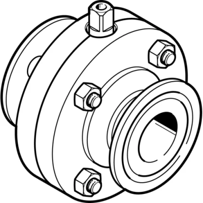 Поворотный затвор пищевой Festo VZFB-A-1&rdquo;-CC-V2V2V
