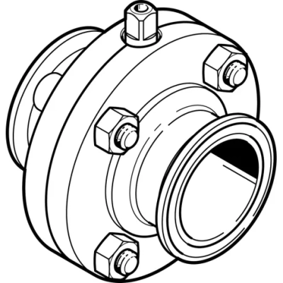 Поворотный затвор пищевой Festo VZFB-A-11/2&rdquo;-CC-V2V2V