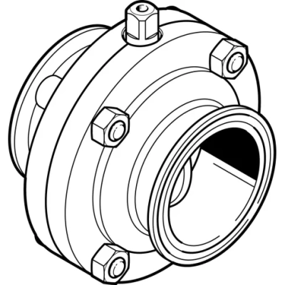 Поворотный затвор пищевой Festo VZFB-A-2&rdquo;-CC-V2V2V