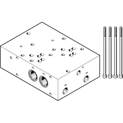 Монтажная плита Festo VABP-S1-2V1G-G38-2