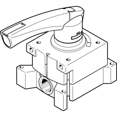 Распределитель с ручным управлением Festo VHER-P-H-B43U-M5