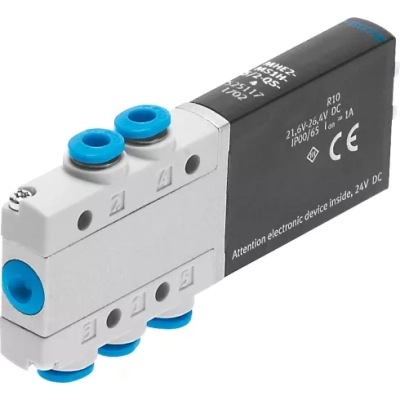Распределитель с электромагнитным управлением Festo MHE2-MS1H-5/2-QS-4