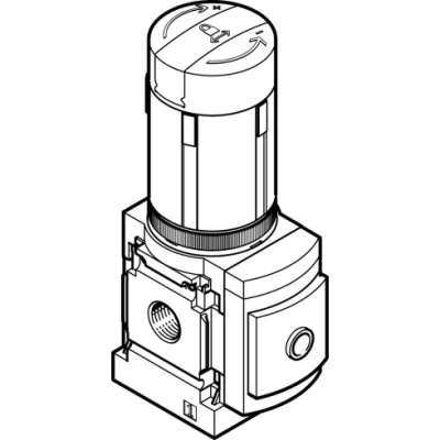 Регулятор давления Festo MS6-LRB-1/2-D5-A4-AS