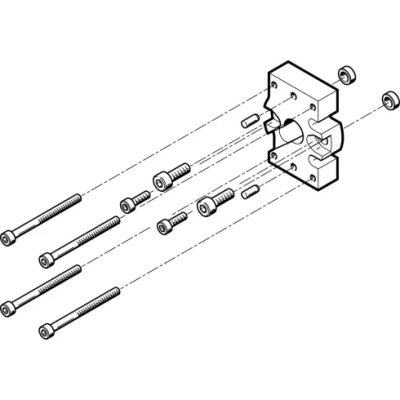 Адаптерная плита для параллельного захвата Festo HAPG-SD2-24