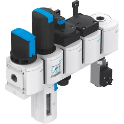 Блок подготовки воздуха, комбинация Festo MSB4-1/4:C3J1D1A1F3-WP