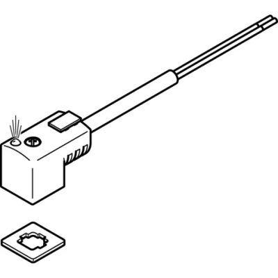 Штекерная розетка Festo KMEB-3-24-5-LED