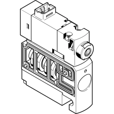 Распределитель с электромагнитным управлением Festo CPVSC1-M1LH-M-T-Q4