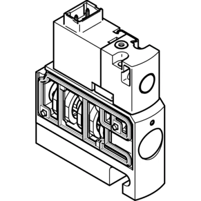 Распределитель с электромагнитным управлением Festo CPVSC1-M5H-D-T-Q3C