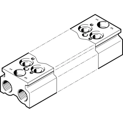 Плита для блочного монтажа Festo CPE18-3/2-PRS-3/8-4-NPT
