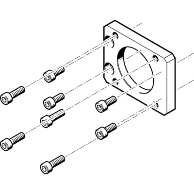 Фланец электродвигателя Festo EAMF-A-48B-57A