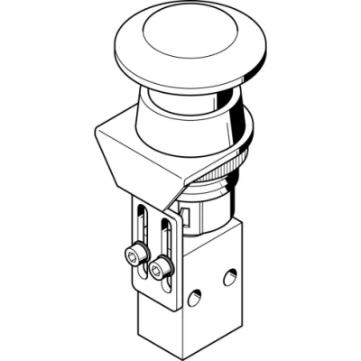 Грибовидная кнопка Festo P-3-M5-RD