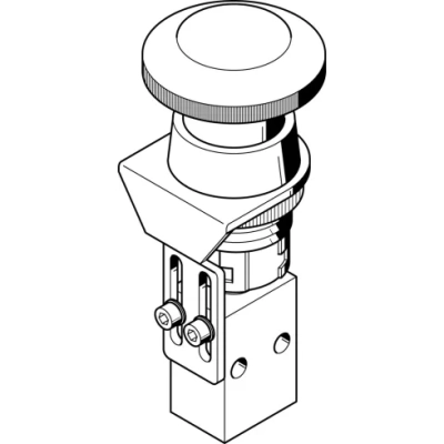 Грибовидная кнопка Festo PR-3-M5-RD