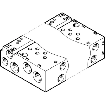 Коллектор Festo VABM-L1-10AW-M7-4