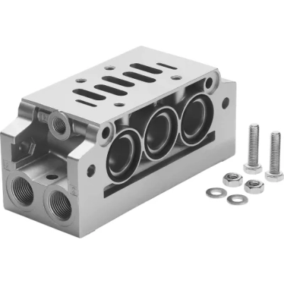 Коллекторная плита угловая Festo NAVW-3/8-NPT-2