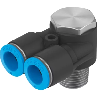 Тройник цанговый с резьбой угловой Festo QSYLV-1/4-8